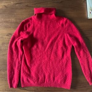 Red cashmere Turtleneck Sweater
